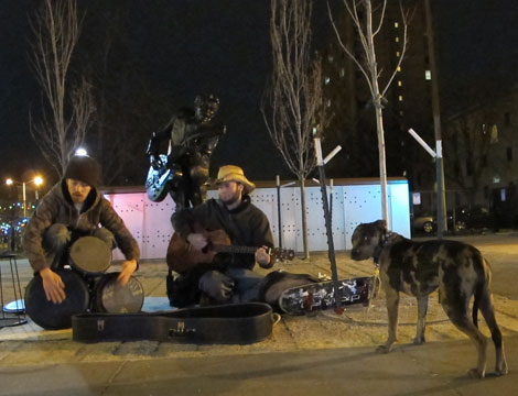 Chuck Berry Statue in the Delmar Loop, University City, St. Louis County