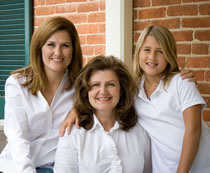 Monica Lummus, Bev Hoover, and Savannah Lummus love Herbaria soap