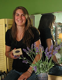 Chloe with herbaria french lavender soap