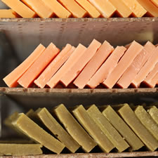 curing soap at Herbaria store