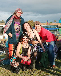Marcia Crookes and friends enjoy patchouli photo