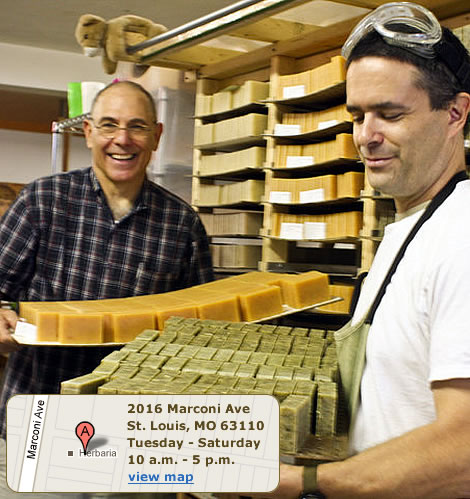 Herbaria's store is located at 2016 Marconi, on the Hill in St. Louis