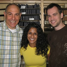 Ken and two guests at Herbaria soap store