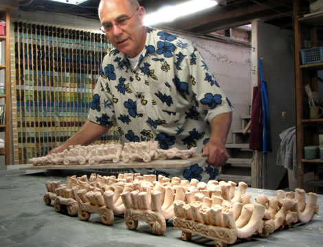 Ken Gilberg and his unique ceramic soap dishes
