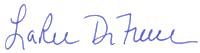 LaRee DeFreece's signature