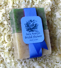 sample soap party favor