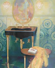 european bathroom with herbaria all natural soap