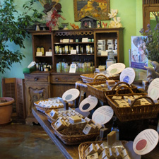 The comforting lobby at Herbaria store