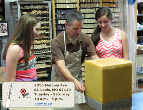 Herbaria's store is located at 2016 Marconi, on the Hill in St. Louis