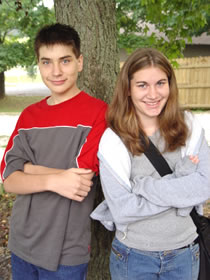 teens standing outside photo