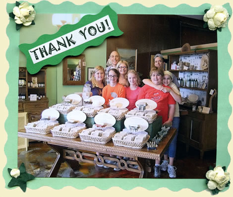 troop 2810 touring Herbaria's store and factory