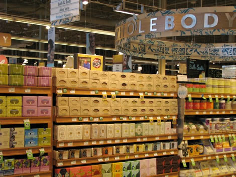 Herbaria soap on display at Whole Foods in St. Louis photo.