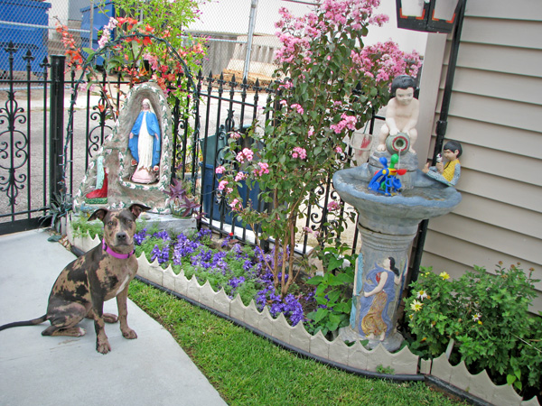 Madonna in gardens on The Hill in St. Louis
