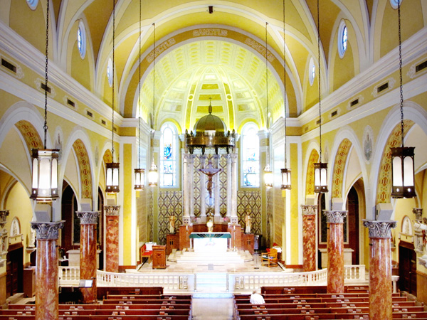 on The Hill in St. Louis, St. Ambrose interior