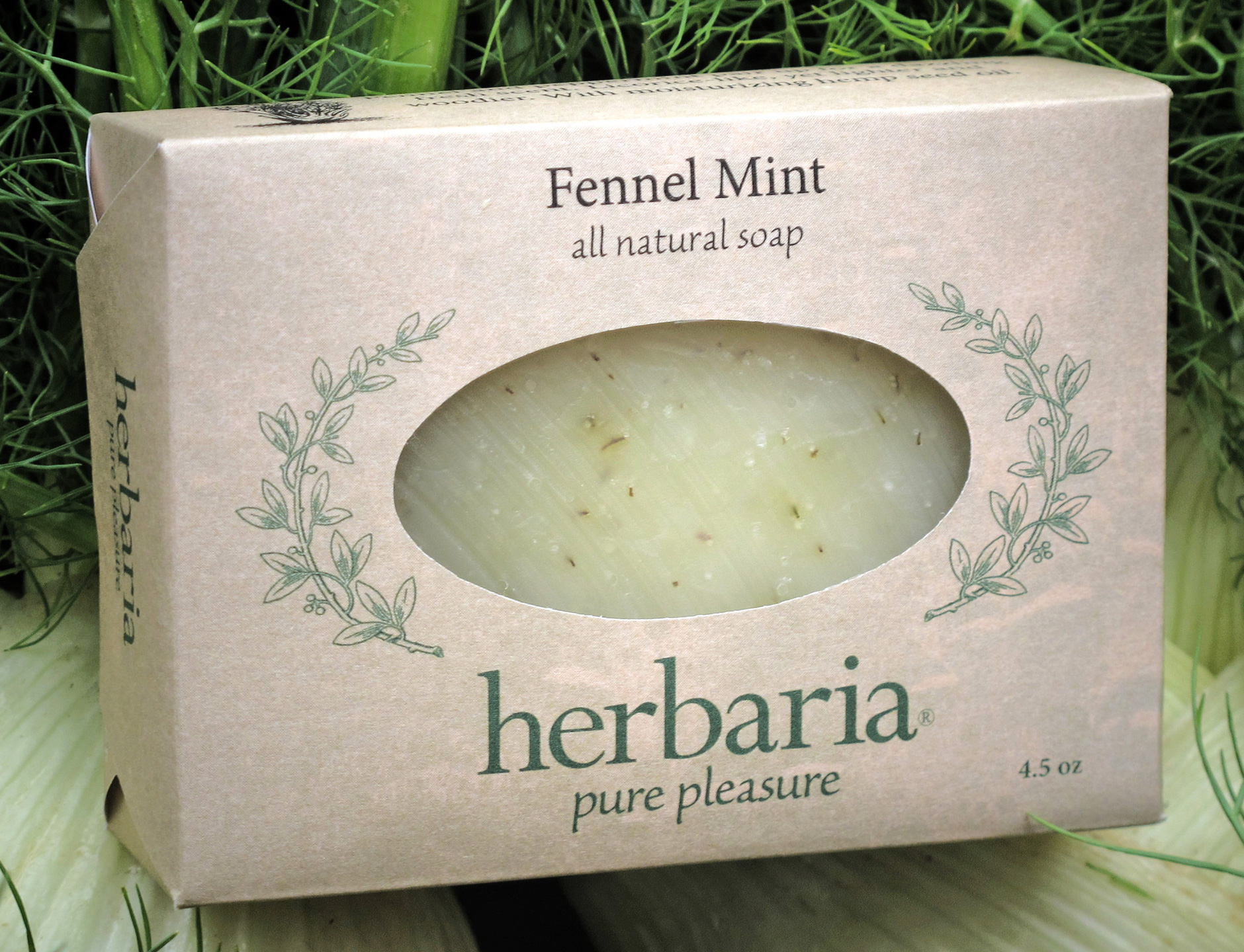 Herbaria Fennel Mint Soap All Natural Handmade Essential Oils