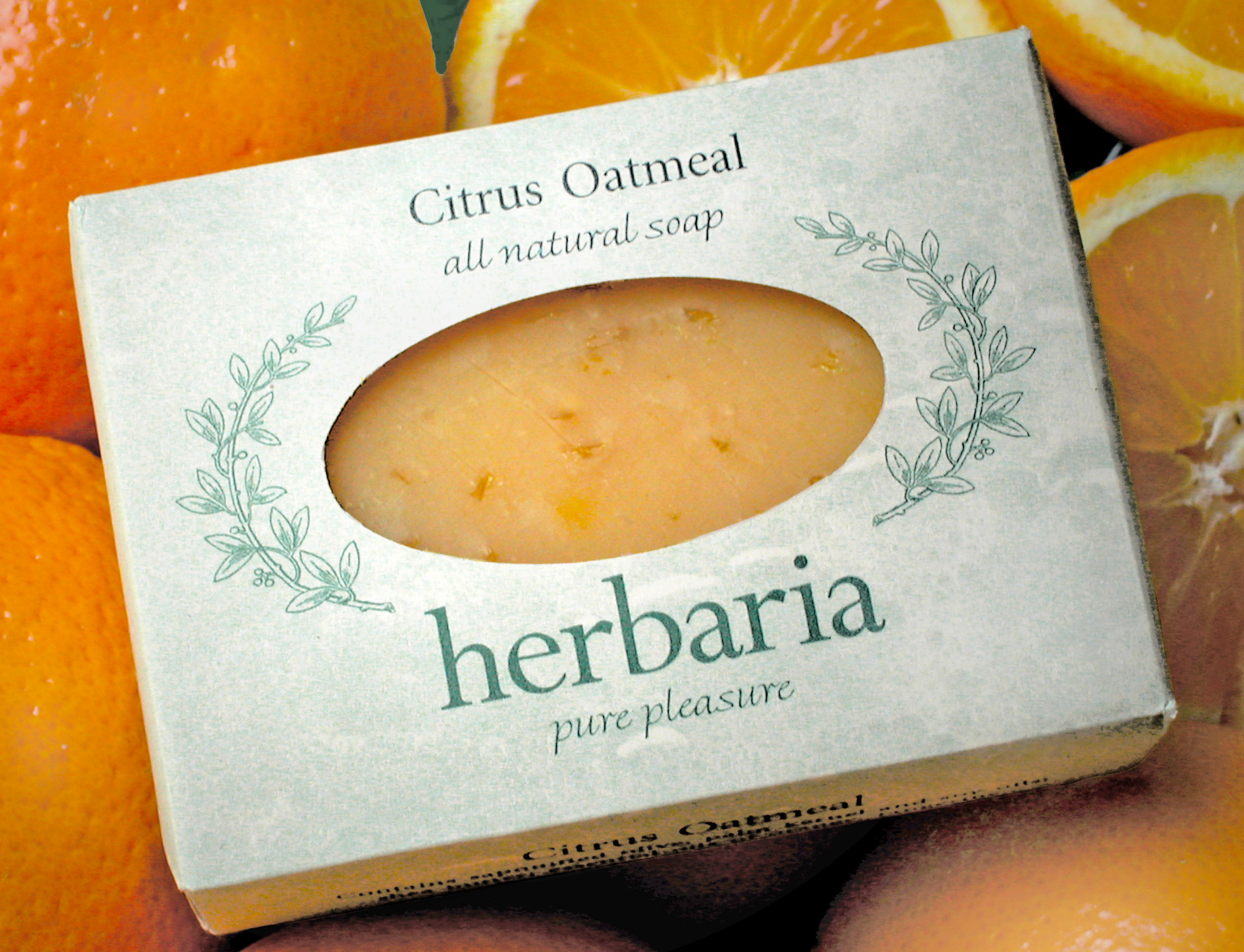 Herbaria Citrus Oatmeal Soap Natural Handmade Essential Oils