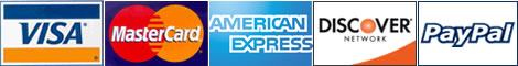 herbaria accepts visa, mastercard, american express, discover, and paypal as payment for its all natural handmade soaps