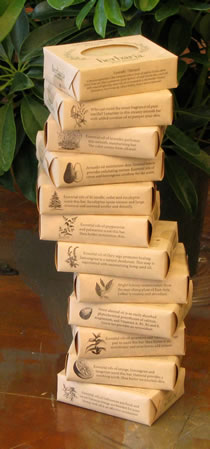 stack of Herbaria soaps photo